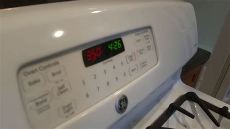 ge gas stove after preheat shuts off